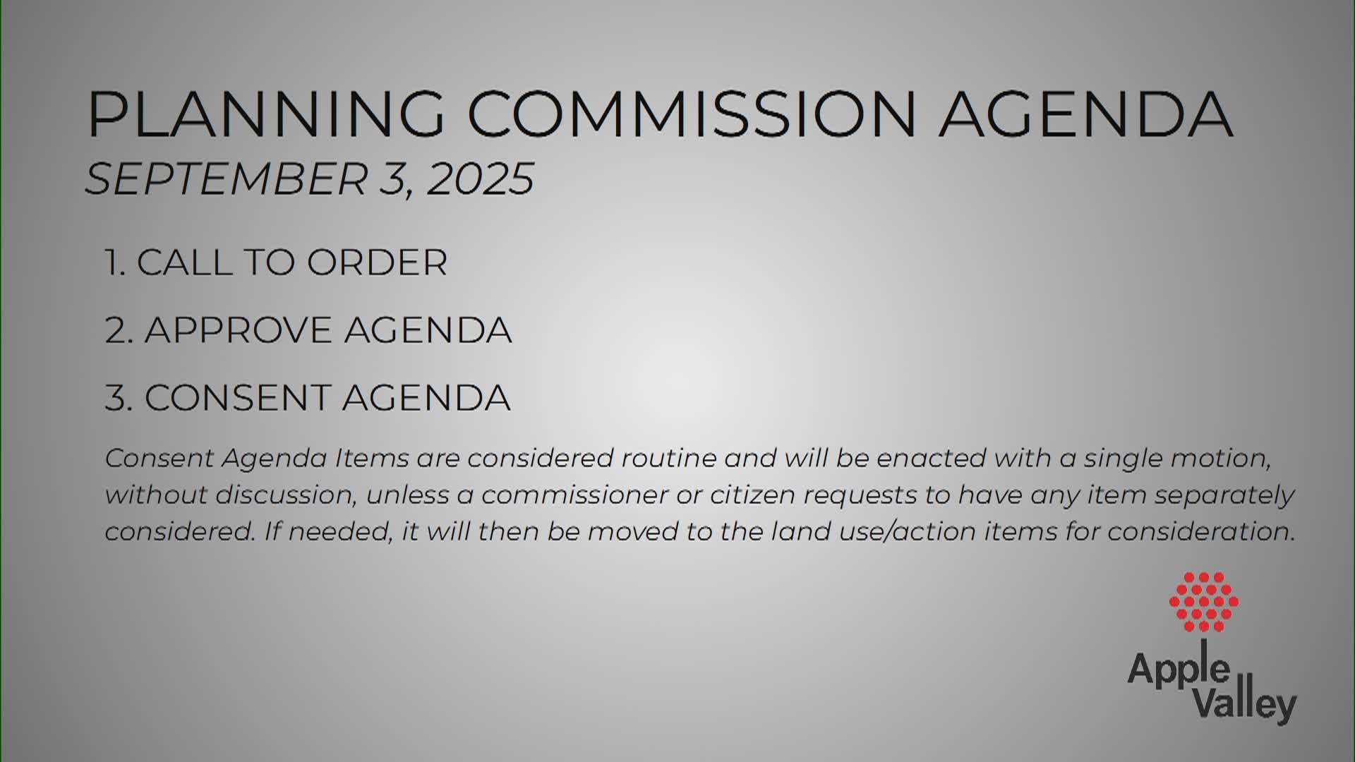 Planning Commission Meeting